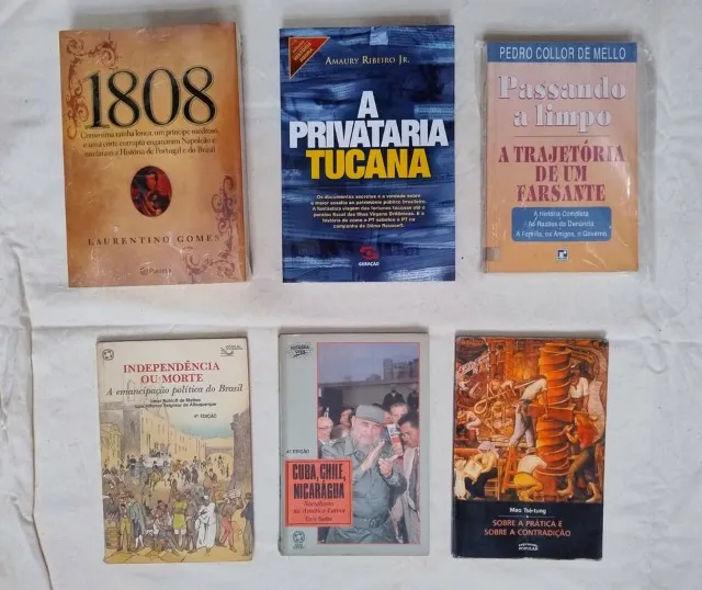 Lote de livros de História, Filosofia, etc (11 livros)