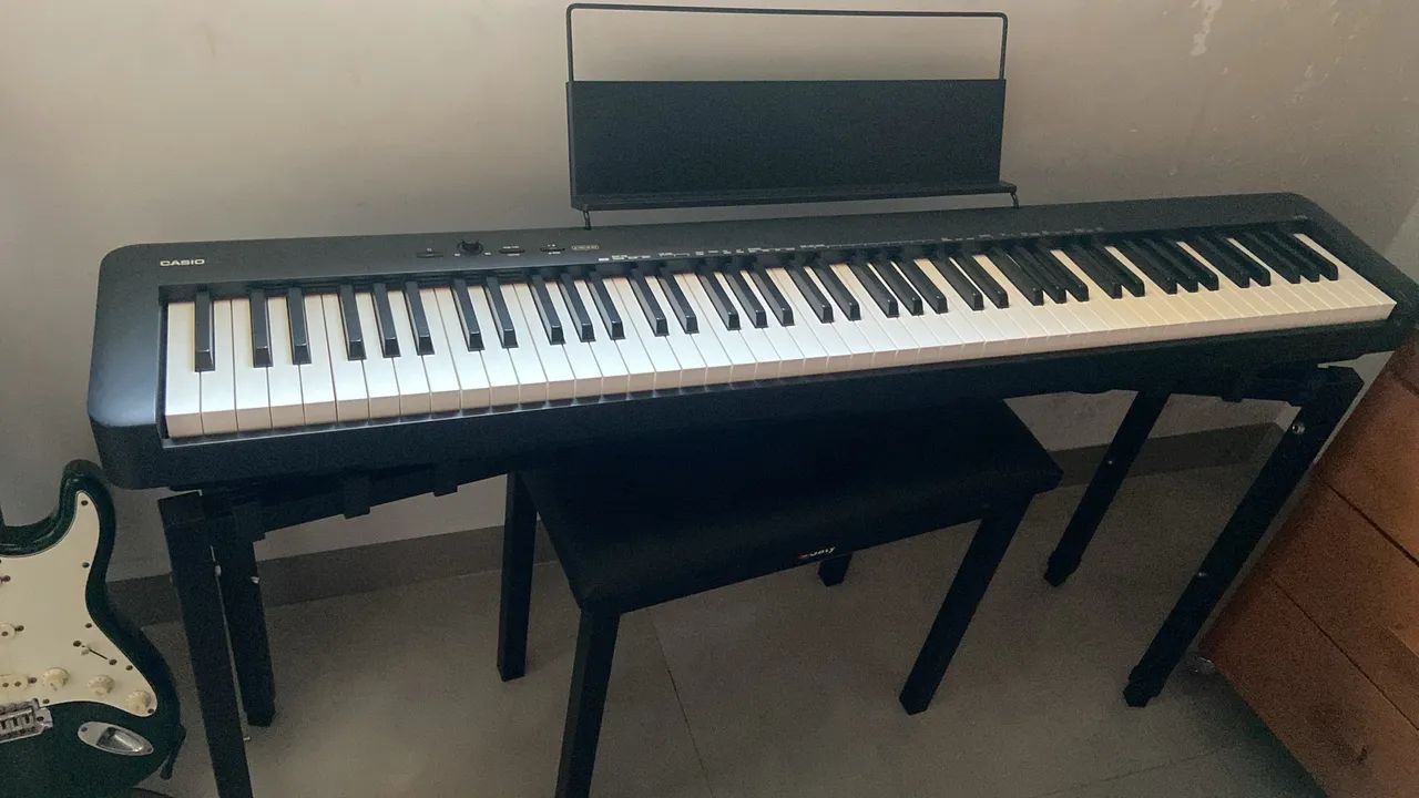 Piano digital Casio CDP-S150 - 88 teclas + suporte + banqueta baú  - Foto 3