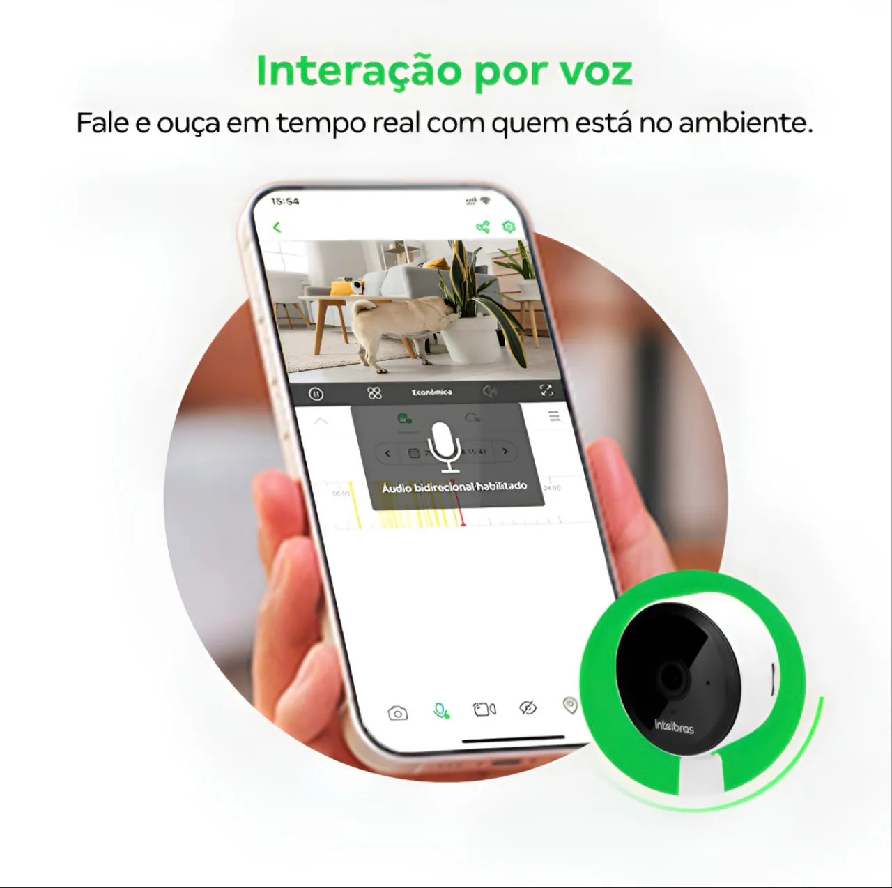 Vendo Câmera Inteligente HD Im1 Branca Intelbras - Foto 2