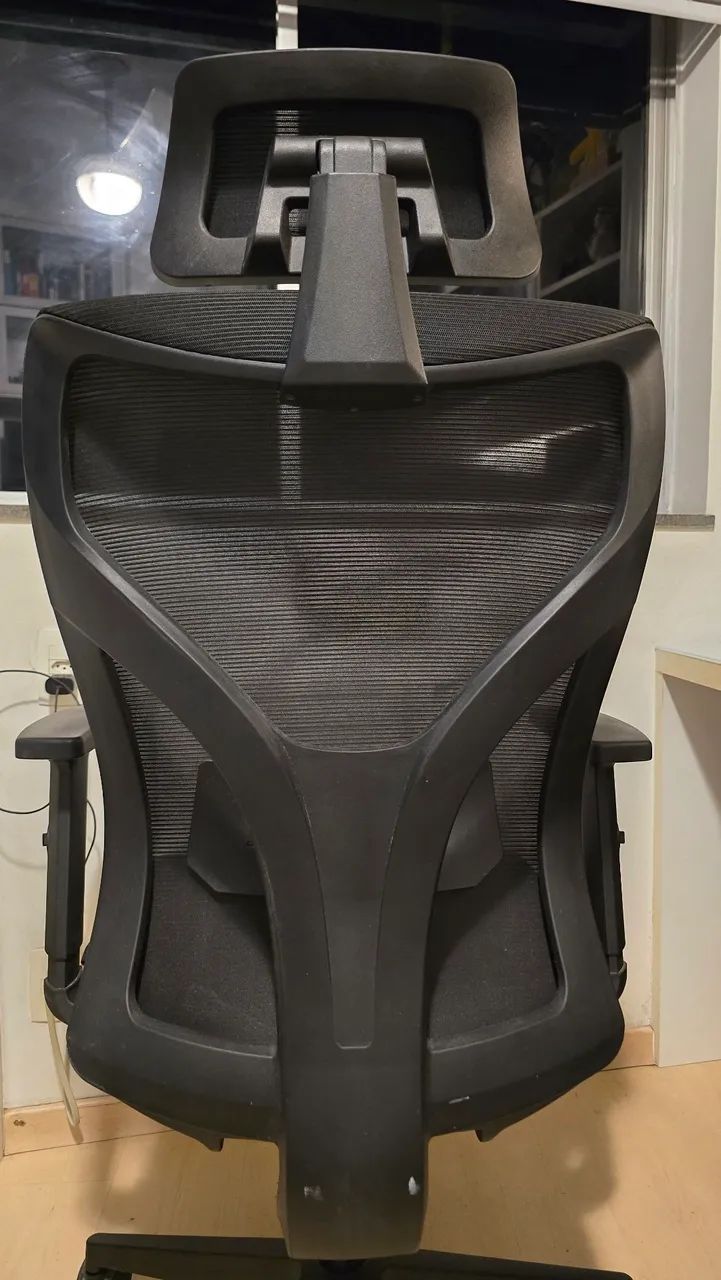 [Para sair logo] CADEIRA ERGONÔMICA PARA ESCRITÓRIO COM ENCOSTO EM TELA - MAKKON MK-69FF - Foto 3