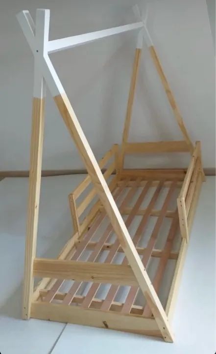 Cama Montessori Cabana Infantil- FABRICADA EM MADEIRA-  - Foto 2