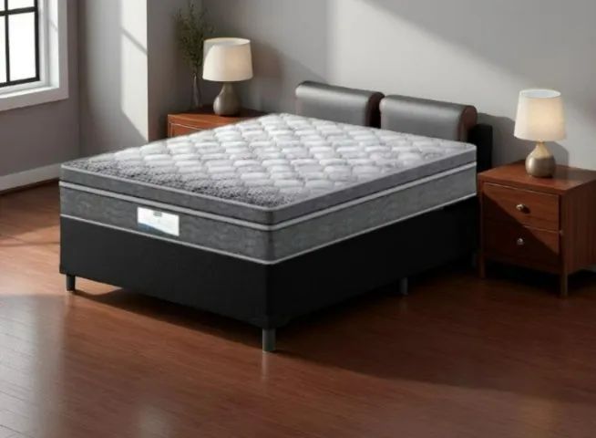 Natalia conjunto ideal base e colchão d28 .