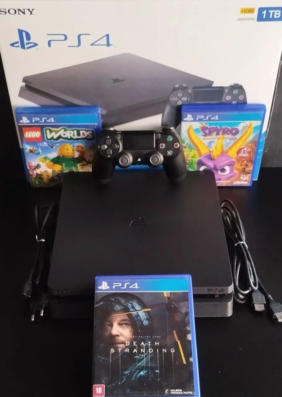 PS4 SLIM 1TB (SEMI-NOVO NA CAIXA) C/ GARANTIA DA NOSSA LOJA POW GAMES MO CENTRO DE CAXIAS  - Foto 6