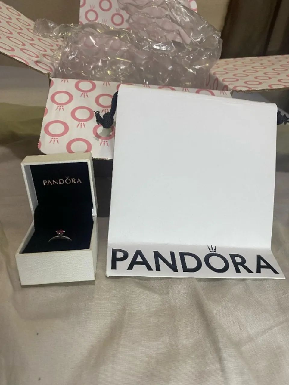 Anel Pandora Original - Prata - You & Me - Solitário - Foto 6