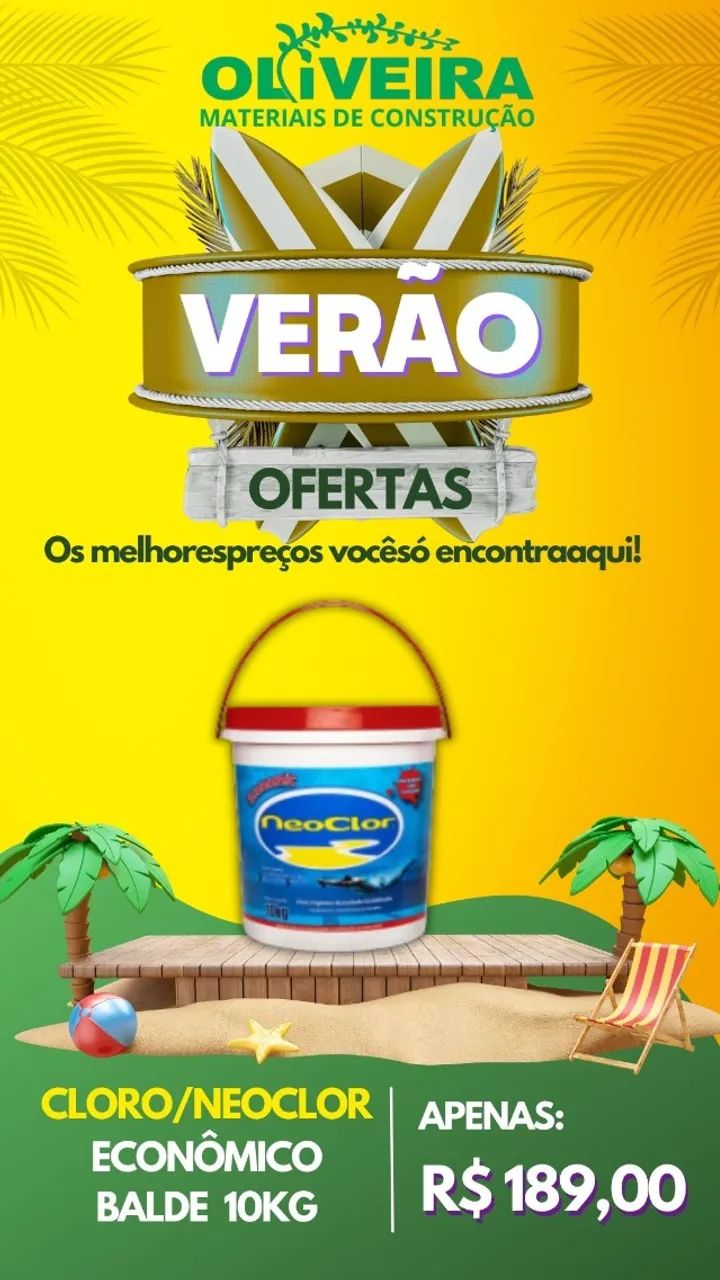 Cloro para piscina 10kg