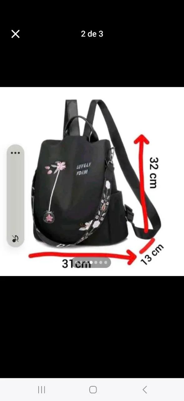 Bolsa Mochila Antifurto Impermeável  - Foto 3