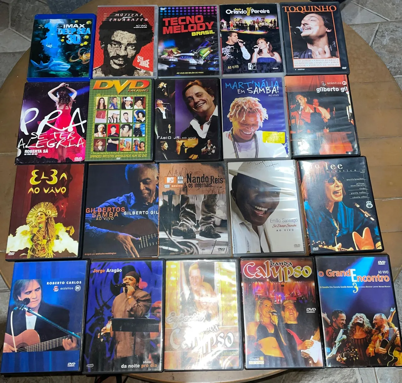 20 DVDs de Shows Musicais nacionais - Vários Artistas