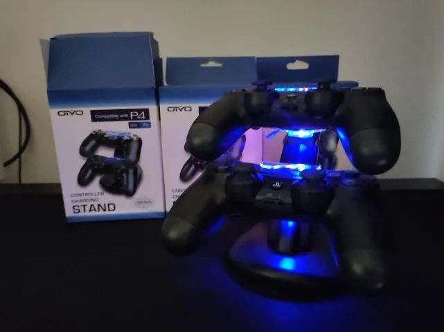 Carregador duplo p/ Controles de ps4 - Novo  - Foto 3