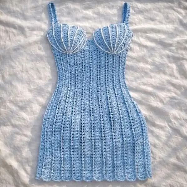 Vestido de crochê Sereia  - Foto 2