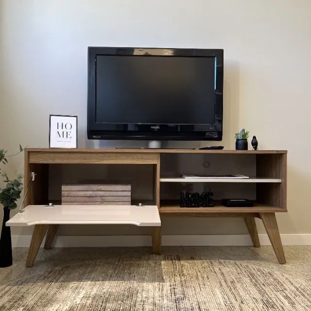 Rack para Sala TV até 60 Polegadas | Lotus 3 Cores | Entrega Rápida - Foto 4