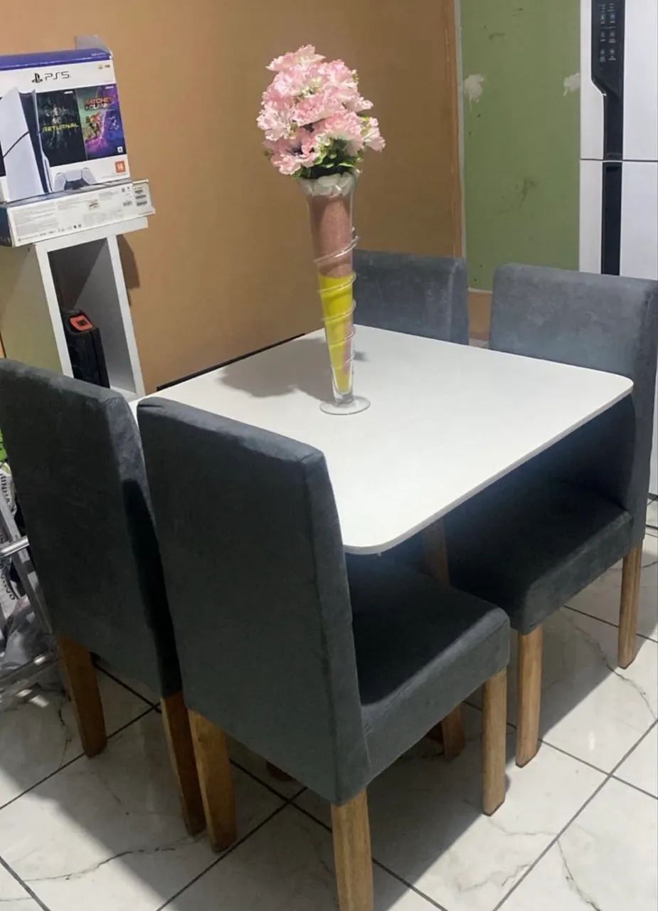 Mesa com 4 cadeiras pra sala de jantar apronta entrega  - Foto 5