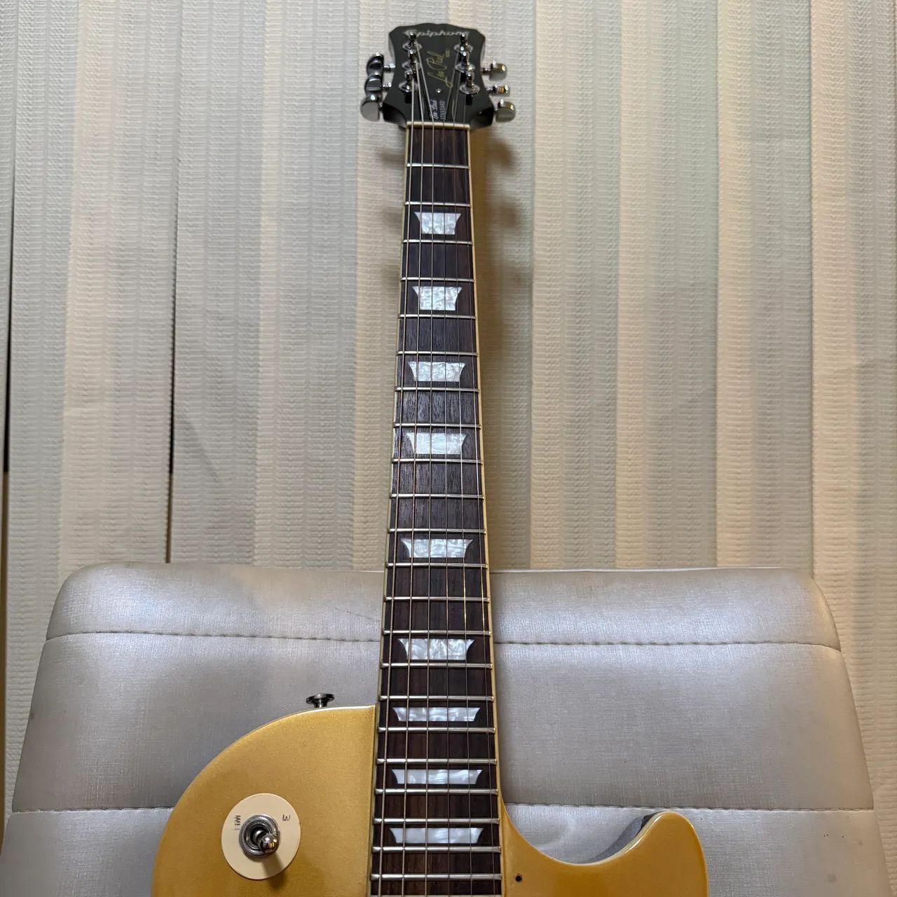 Guitarra Epiphone LP Standart Gold Top - c/caps Customy 1957+Tarraxas Gruyker Trava! - Foto 4