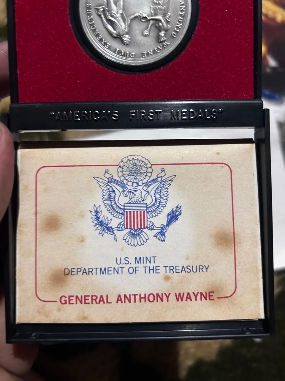 Medalha "America's First Medals" - General Anthony Wayne, U.S. Mint (1976) - Foto 2