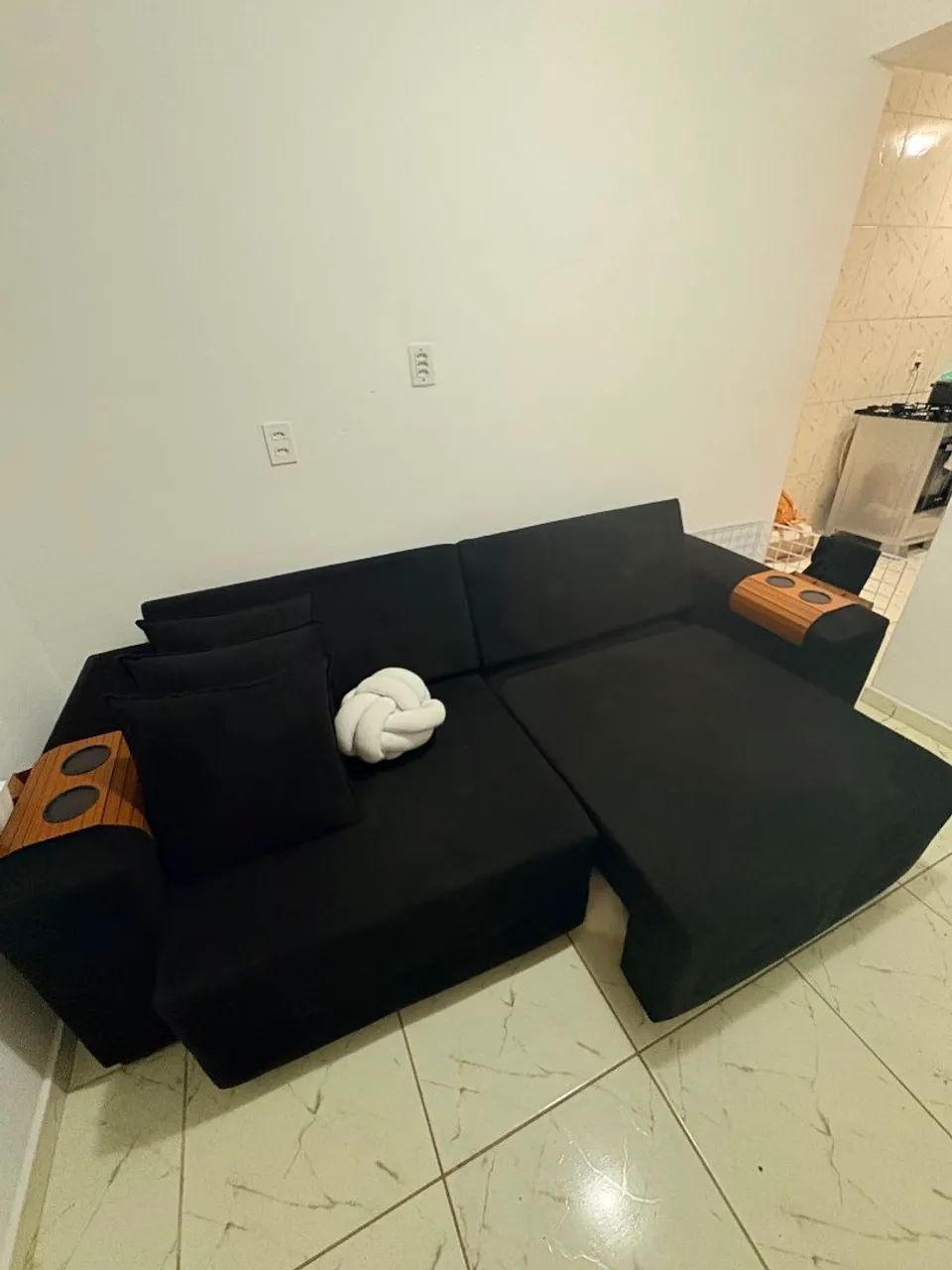 Sofá cama preto Premium. - Foto 4