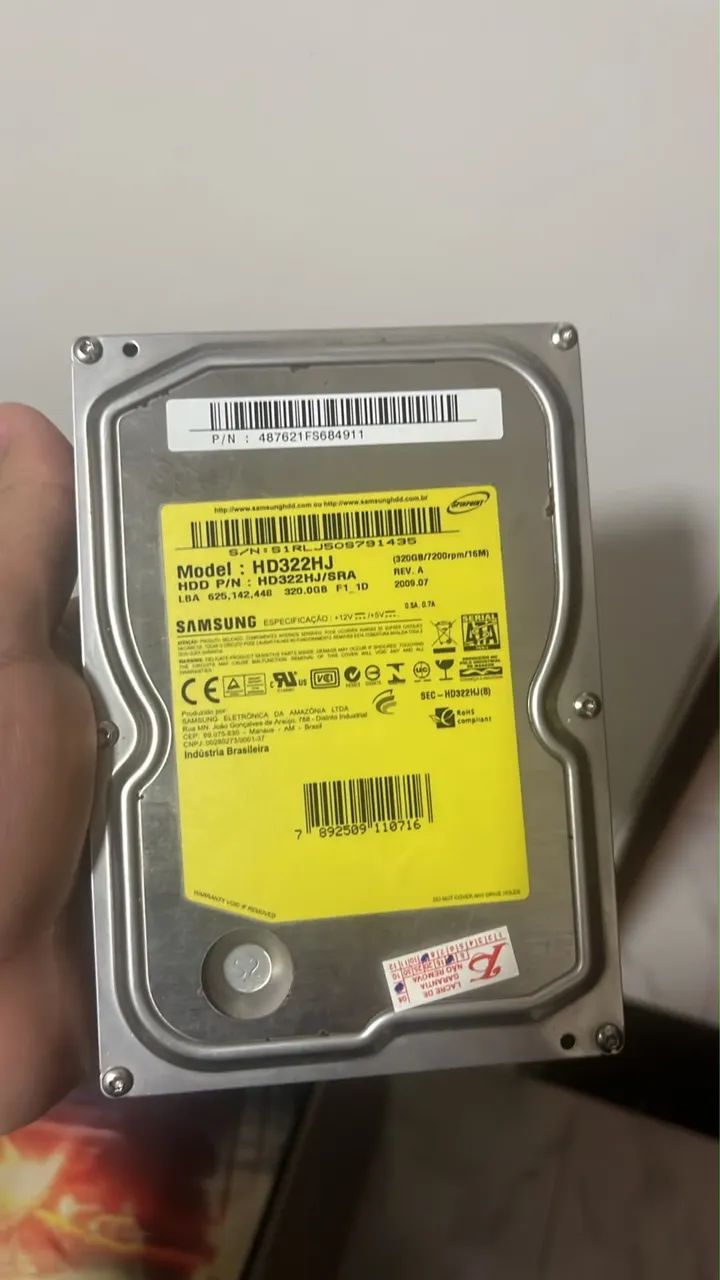 Hd Samsung 320gb 