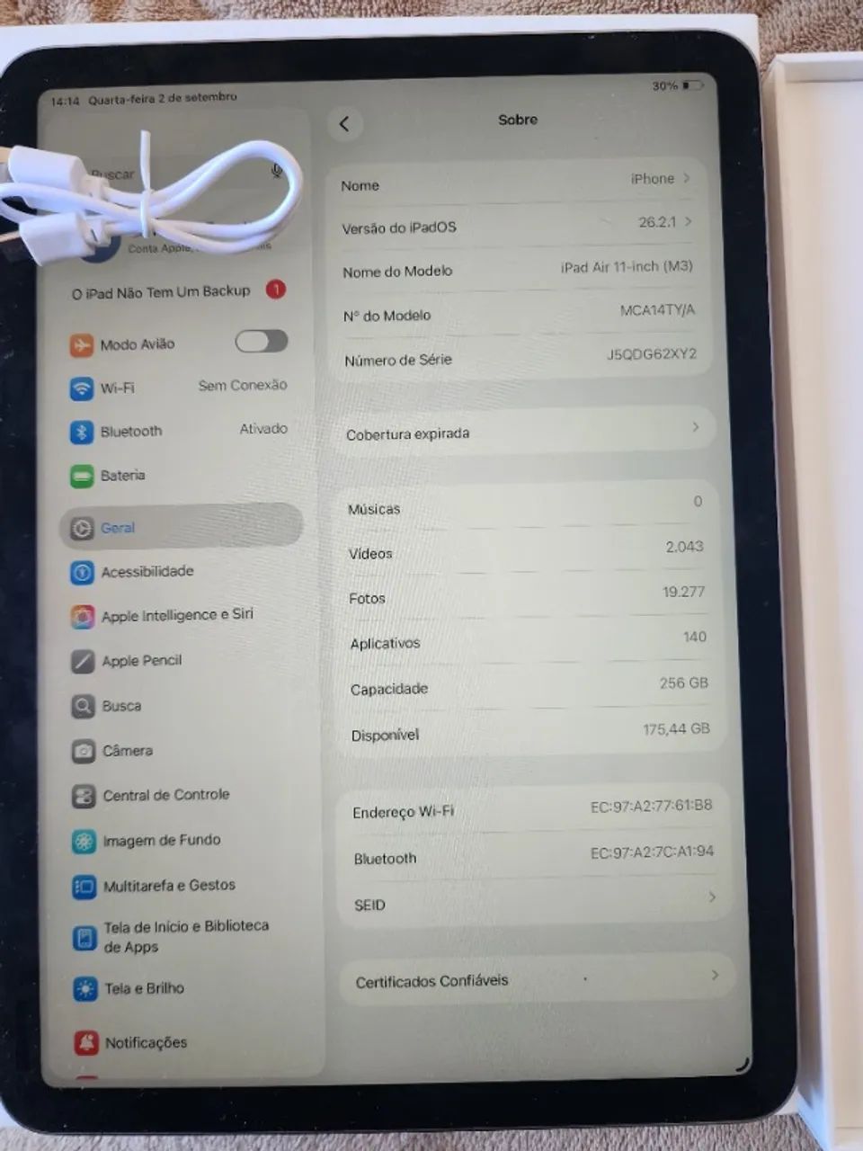 Apple iPad Air de 11" Chip M3 Wi-Fi 256 GB - Foto 2