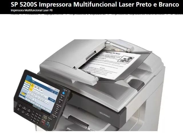 Impressora Multifuncional RICOH SP5200 (USADA) - Foto 2