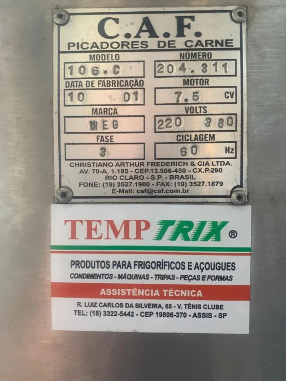 Picador Moedor De Carnes Caf 106 Inox - Foto 6