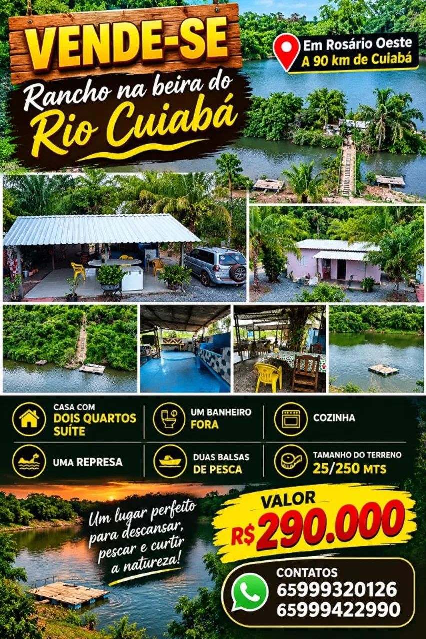 Rancho em rosário oeste 