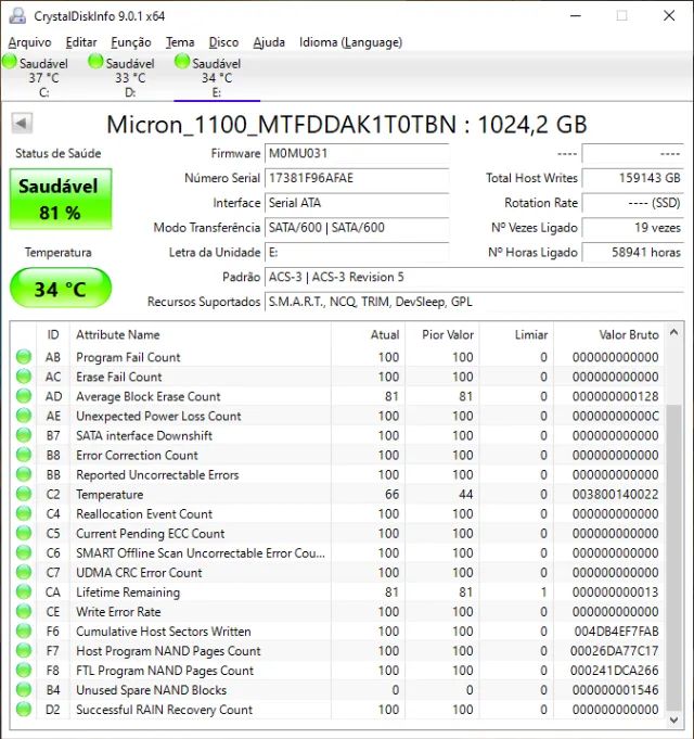 SSD SATA 1TB MICRON - Foto 4