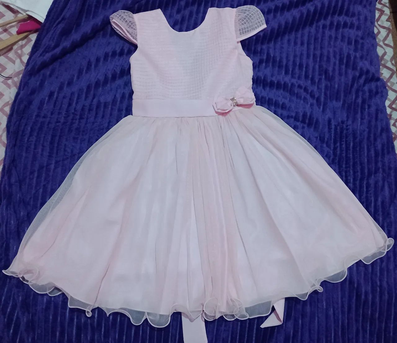 Vestido infantil Rosa  - Foto 2