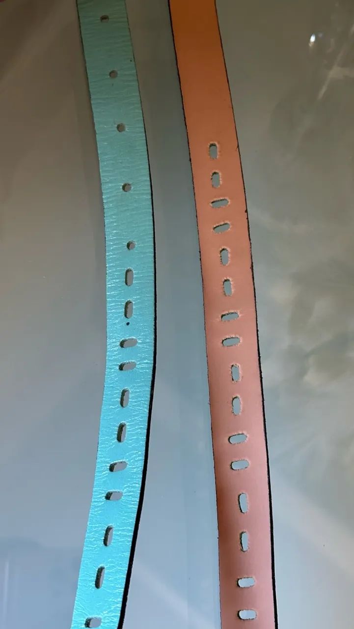 Cinto Feminino Patogê Verde Tiffany com Fivela Dourada - 103 cm - Foto 5