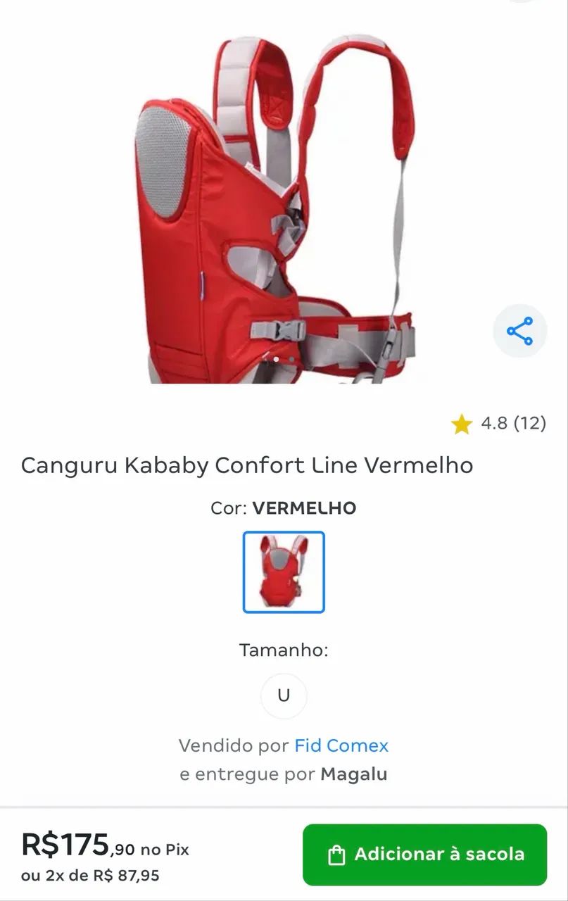 Kanguru Kaká baby novinho - Foto 3