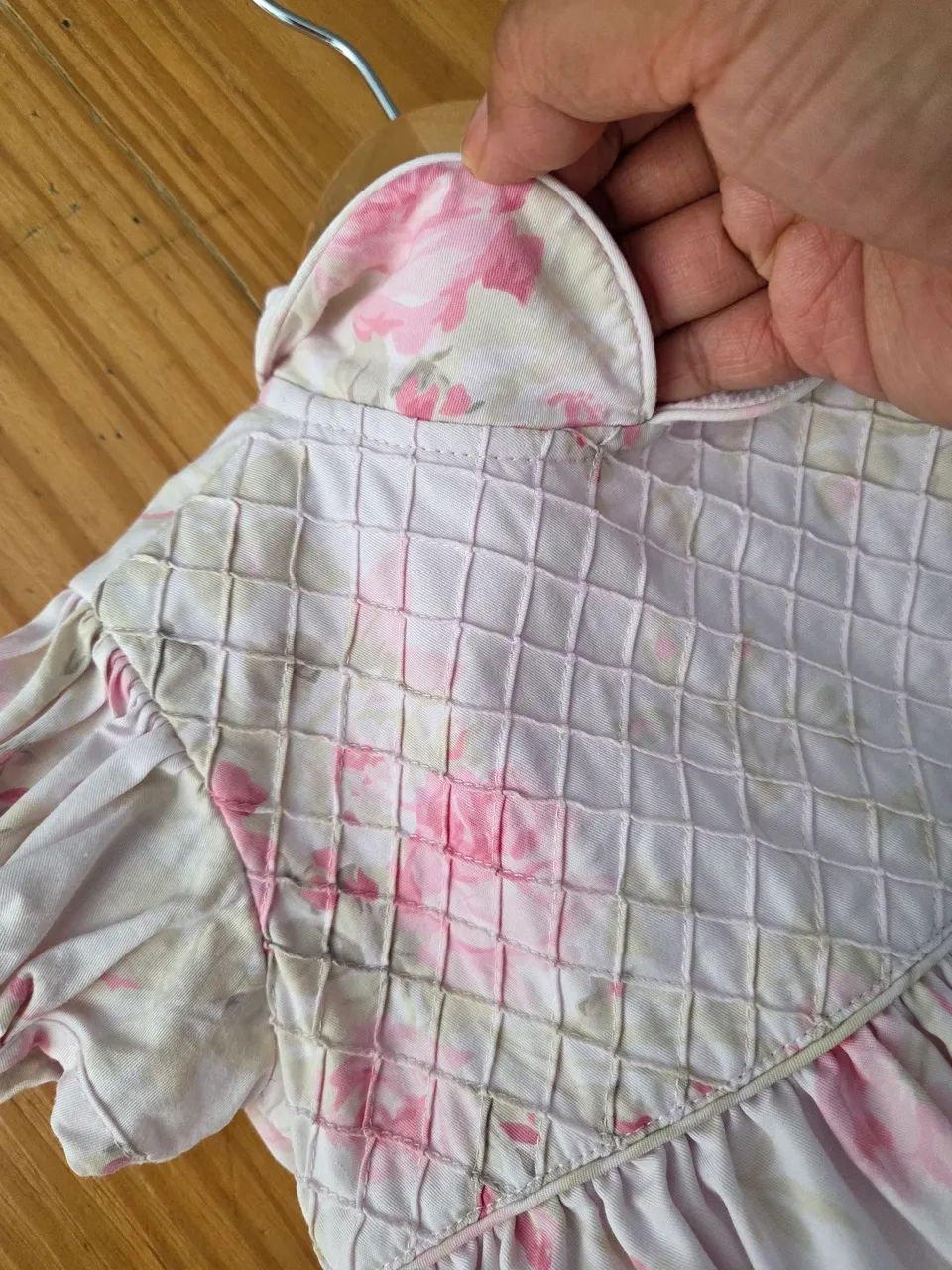 vestido de festa mio bebe floral rosa 12-18m - Foto 4