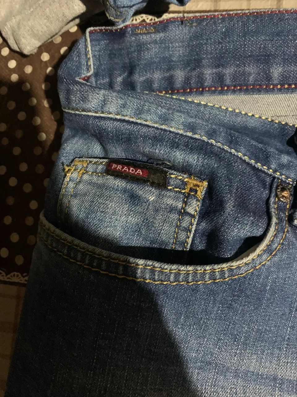 Calça prada jeans TAM 42 usada - Foto 2
