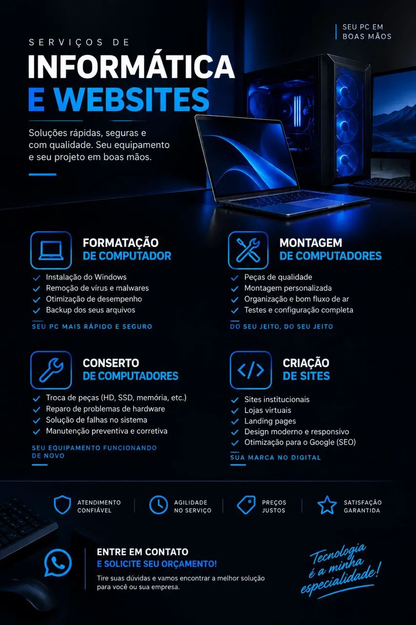 Serviços de Informática e Criação de Sites