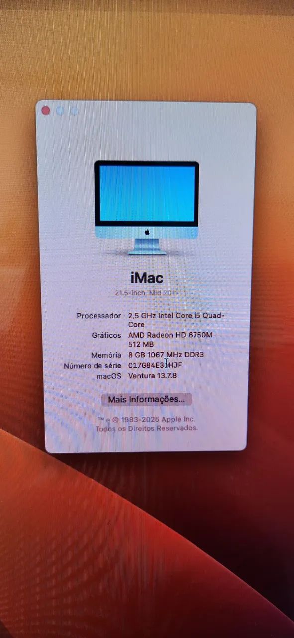 Apple iMac 2011 21.5" i5 240SSD - Foto 4
