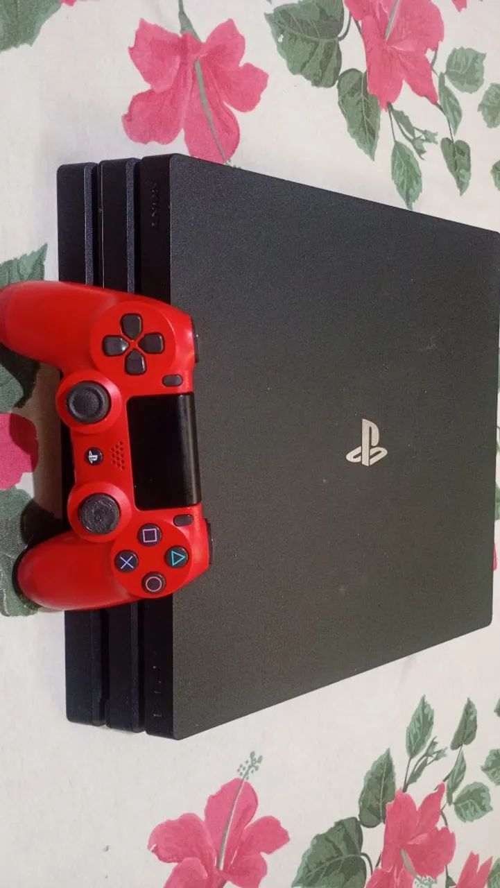 PlayStation 4 Pro com controle e jogos - Foto 2