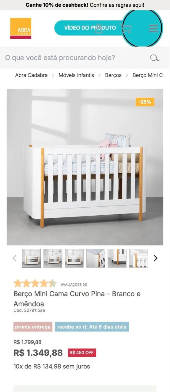 Berço Mini Cama - Abracadabra  - Foto 5