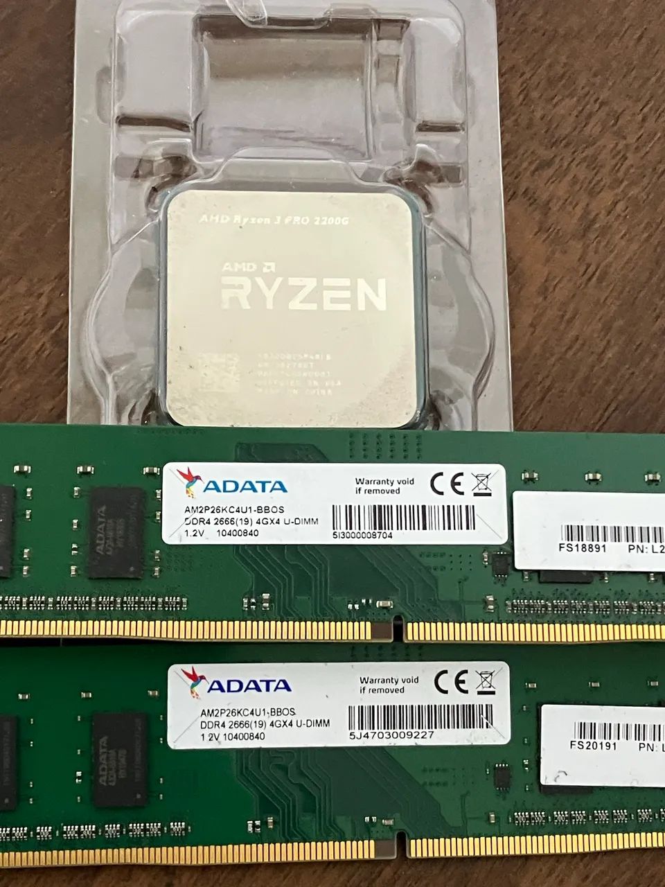Kit processador Ryzen 3 pro 2200g 8gb ddr4  - Foto 2