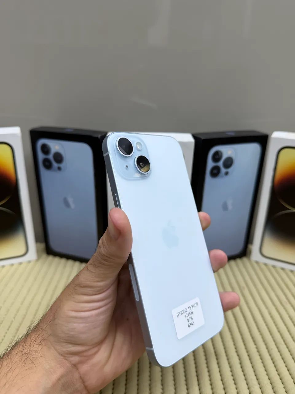 IPHONE 15 PLUS 128GB AZUL 5G PEÇA ÚNICA EXCLUSIVA PROMOÇÃO TOP