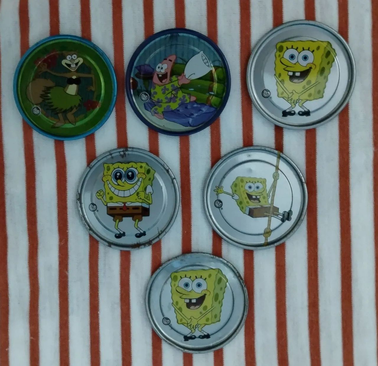 Metal Tazos Bob Esponja - Elma Chips 