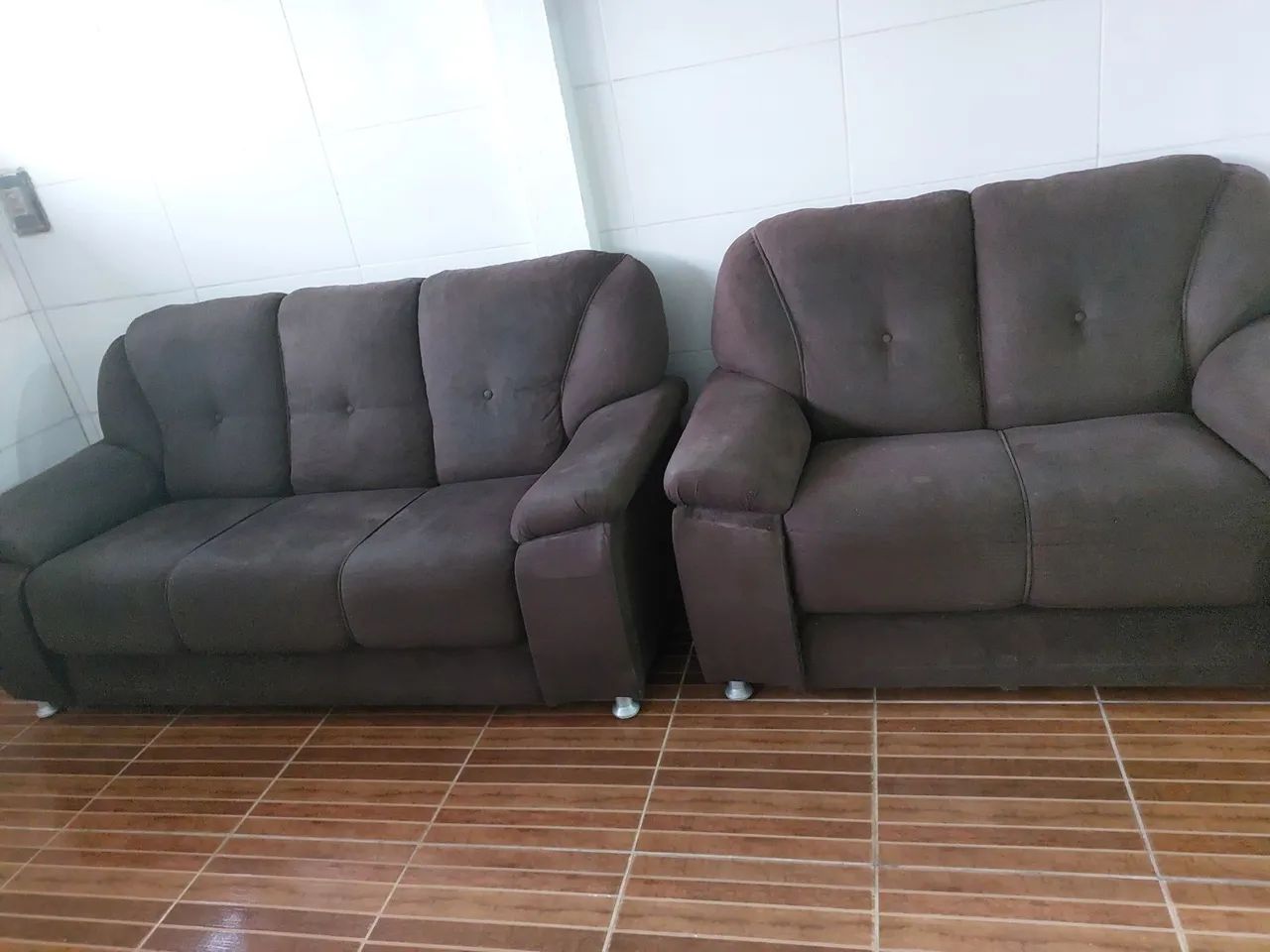 Sofá 3 e 2 lugares muito conservado R$ 400 - Foto 3