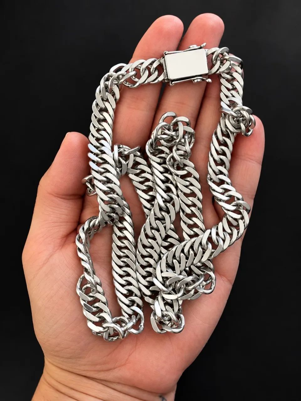 CORDÃO DE PRATA PURA 950  - Foto 2