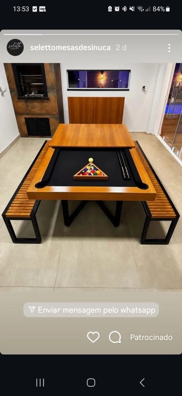 Mesas de bilhar e jantar de luxo  - Foto 4