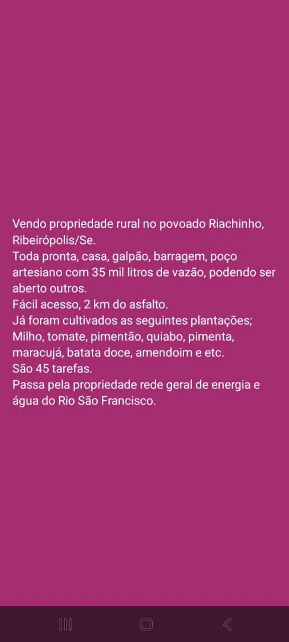 Propriedade rural medindo 45 tarefas. - Foto 2