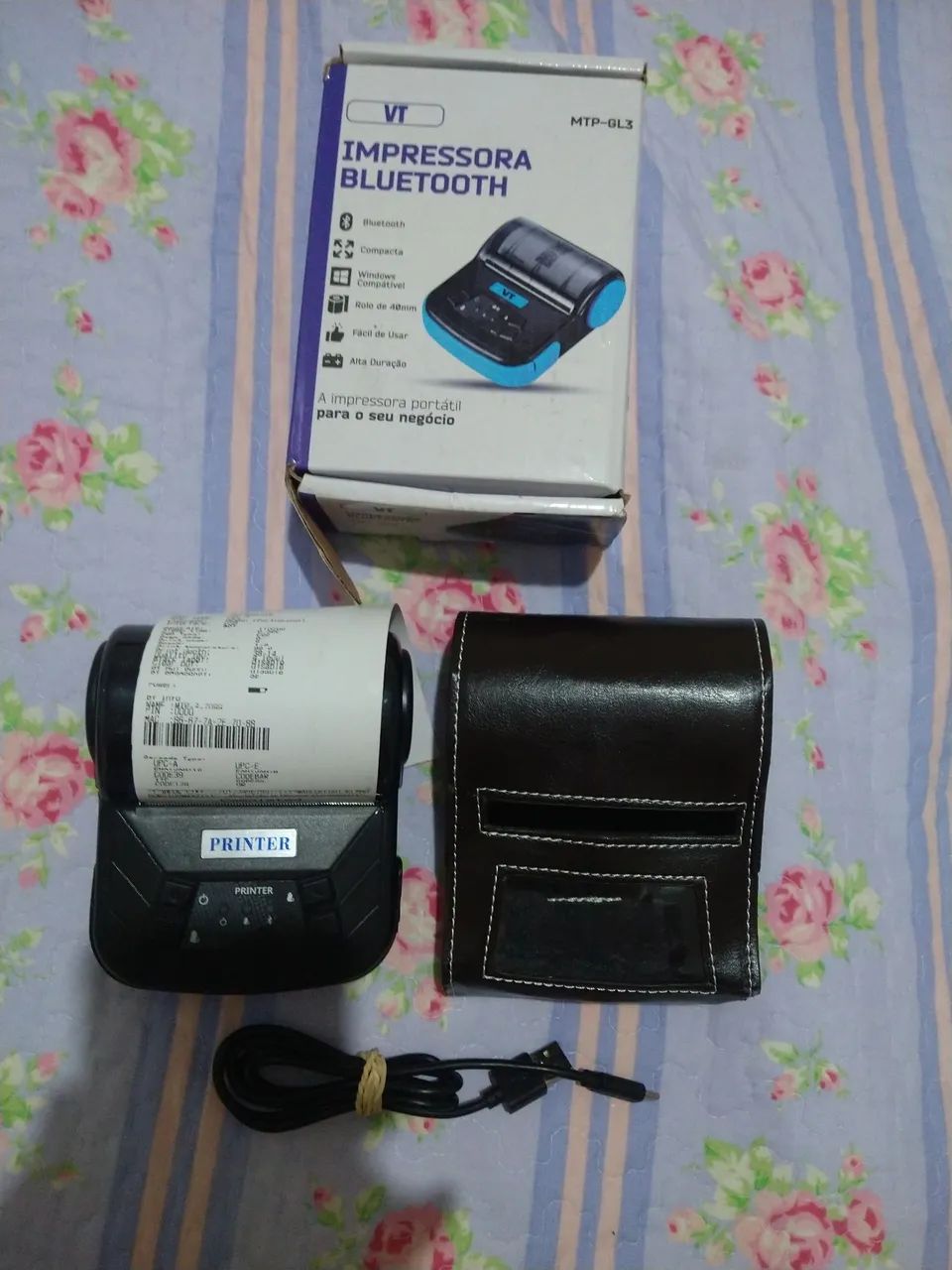 Mini Impressora Térmica Bluetooth MTP-GL3 Zerado 