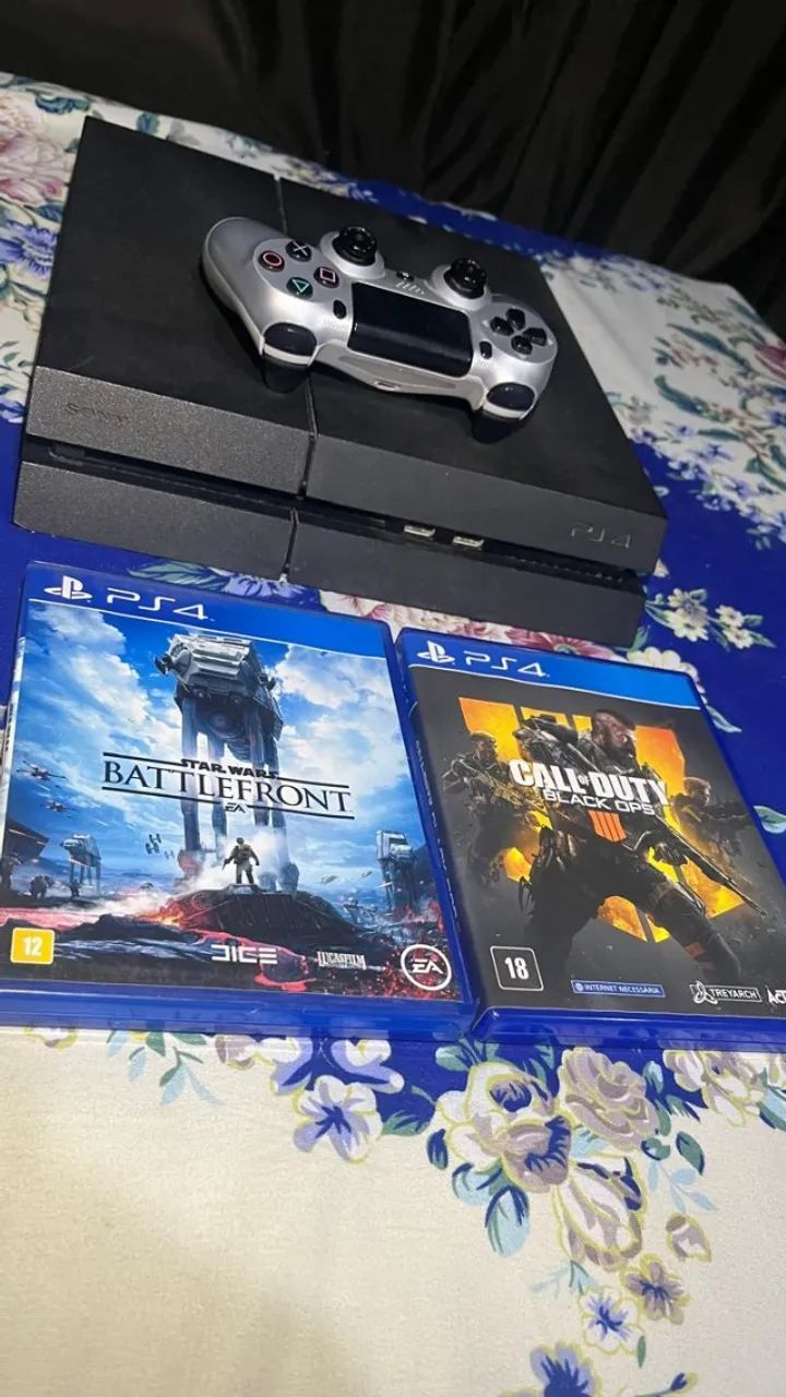 PS4 Slim 500GB com Controle + 2 Jogos - Foto 3