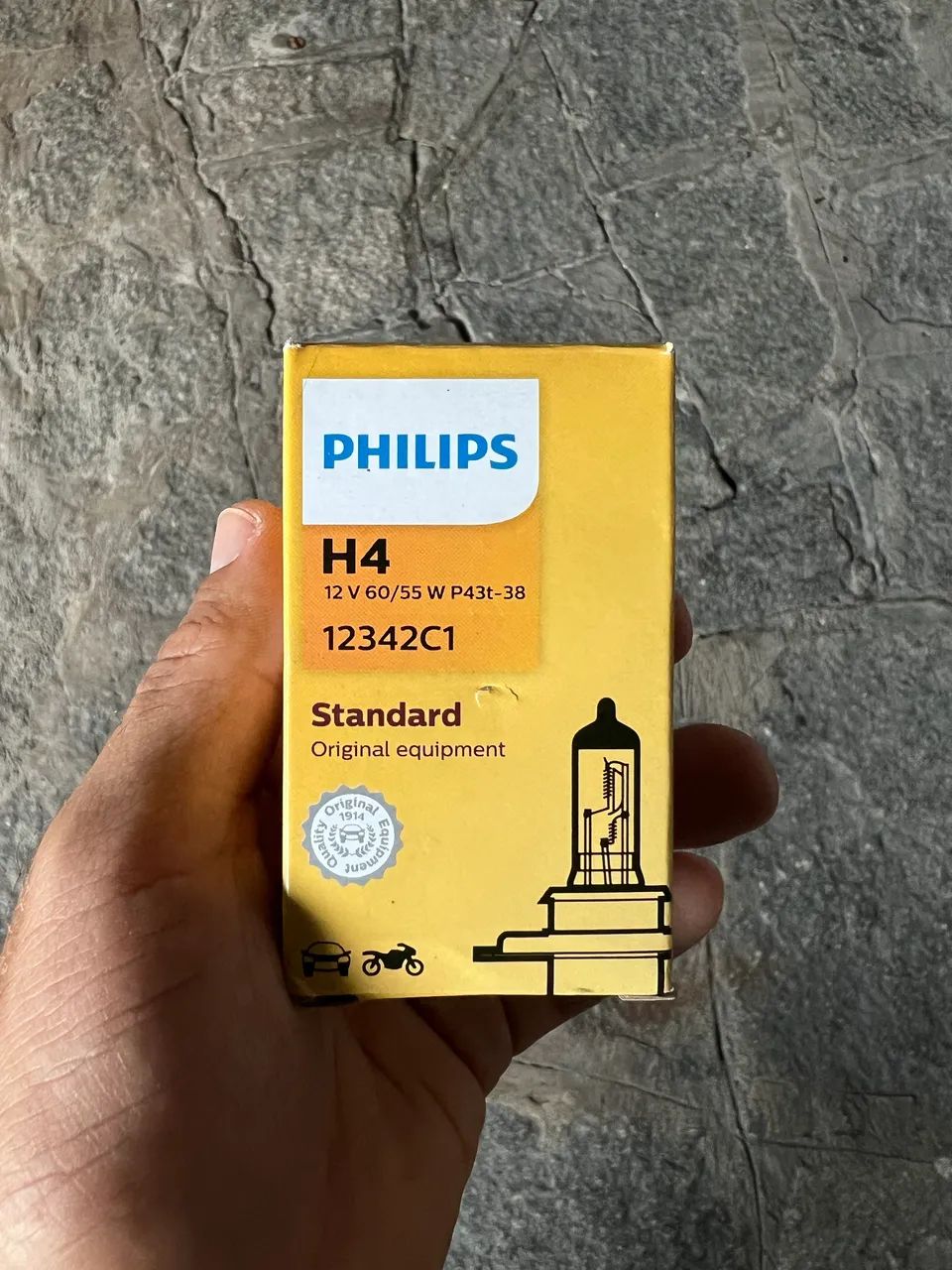 Lâmpada farol original Philips nova 