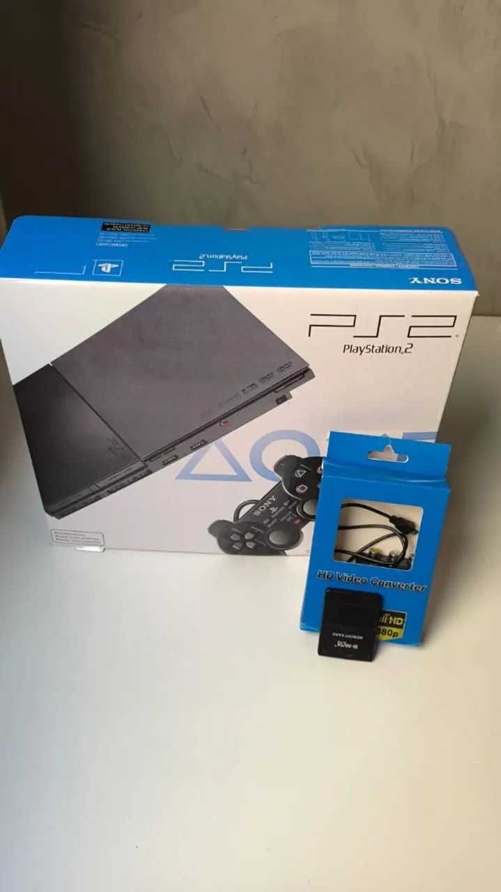 PS2 slim na caixa com kit completo - Foto 3
