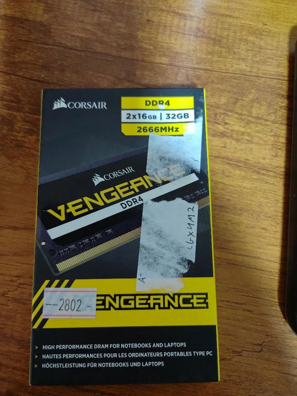 Memória Ram Notebook 32gb (2x16gb) Corsair Vengeance DDR4 - Impecável