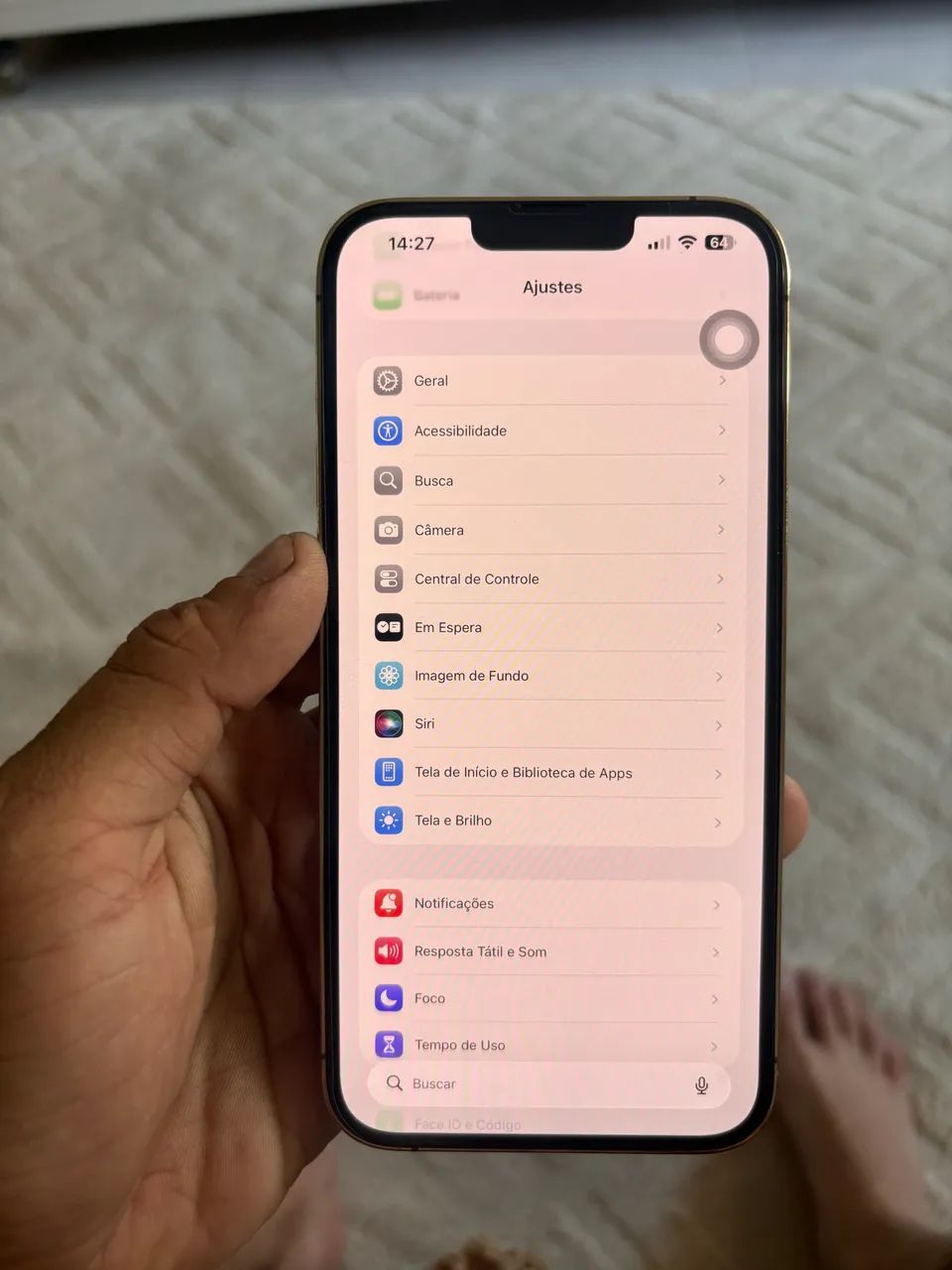 iPhone 13 Pro Max 256 gold , completo funcionando tudo , bateria 100% . - Foto 3