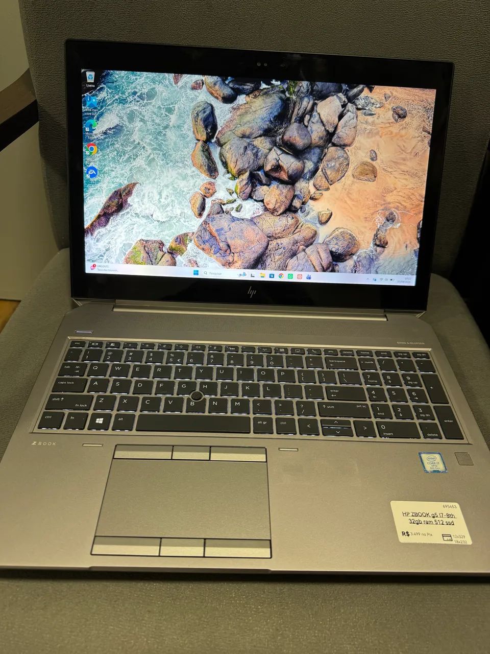 Notebook gamer hp zebook 15 g5 32ram 512ssd tela touch - Foto 3