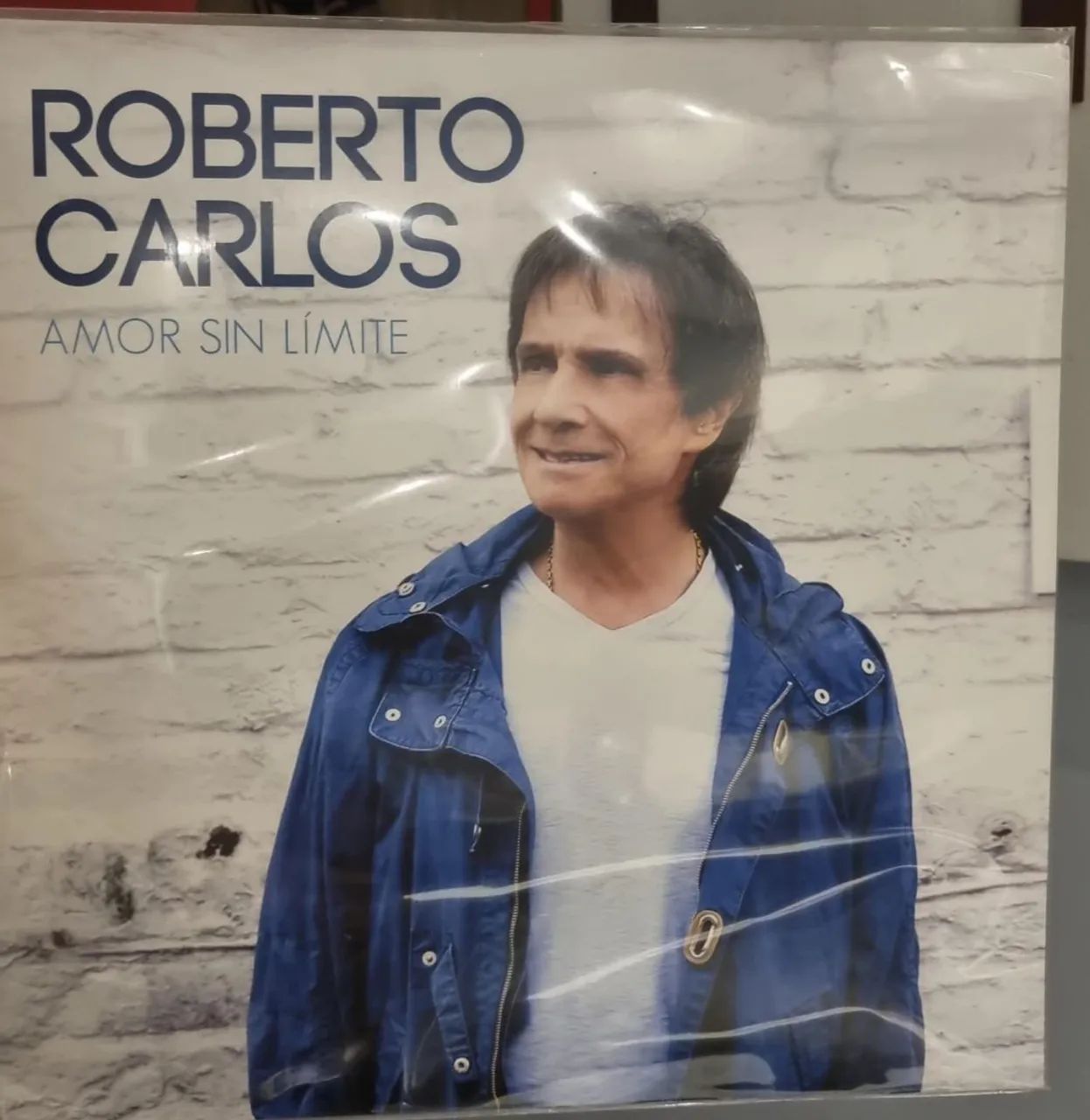 LP Roberto Carlos Amor Sin Límite Disco Azul