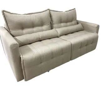 Sofá Cama 2,15m Retrátil Reclinável - (Entregamos) - Foto 4