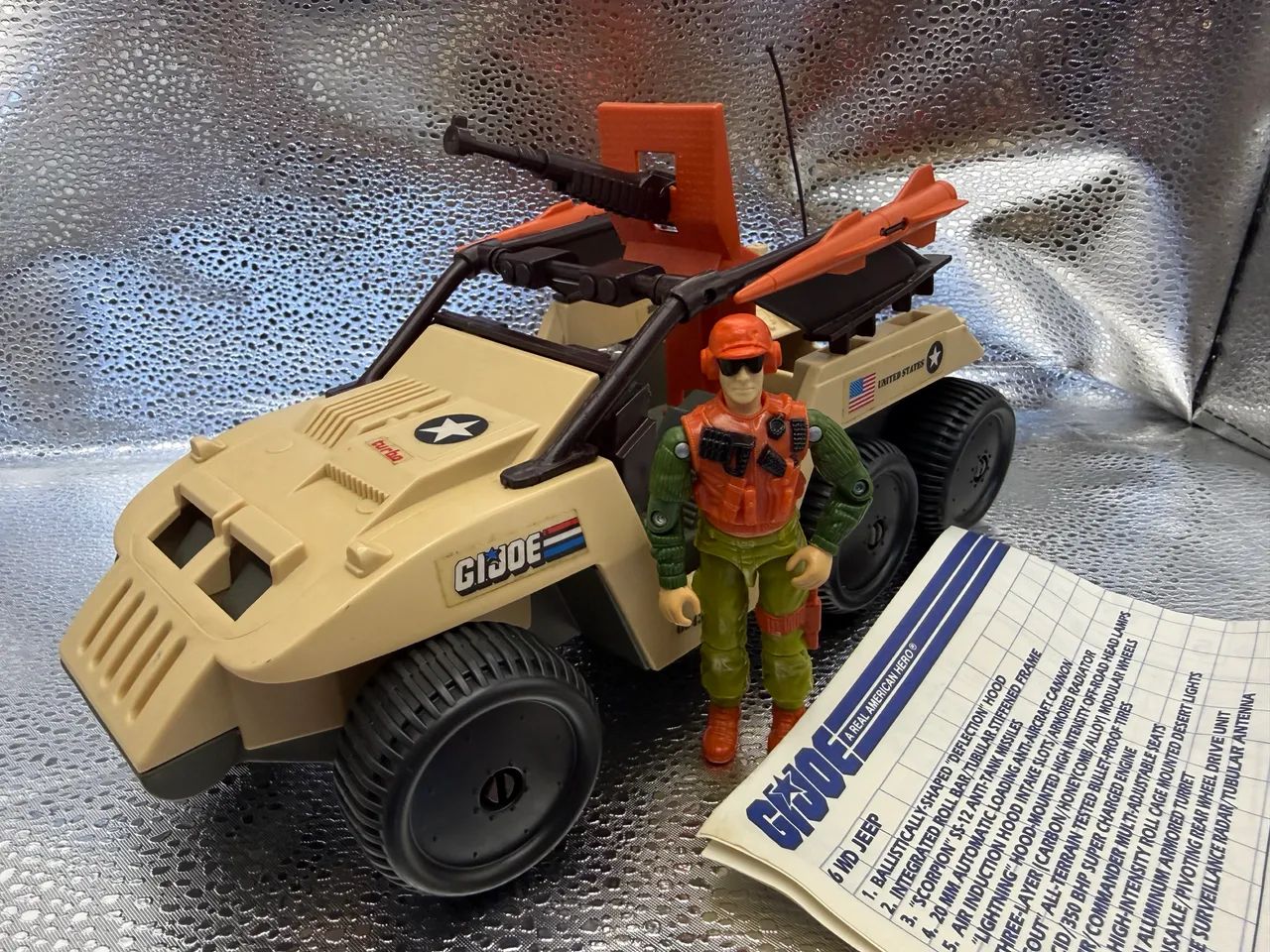 Gi Joe Desert Fox com o Piloto Skidmark comandos em ação - Hobbies